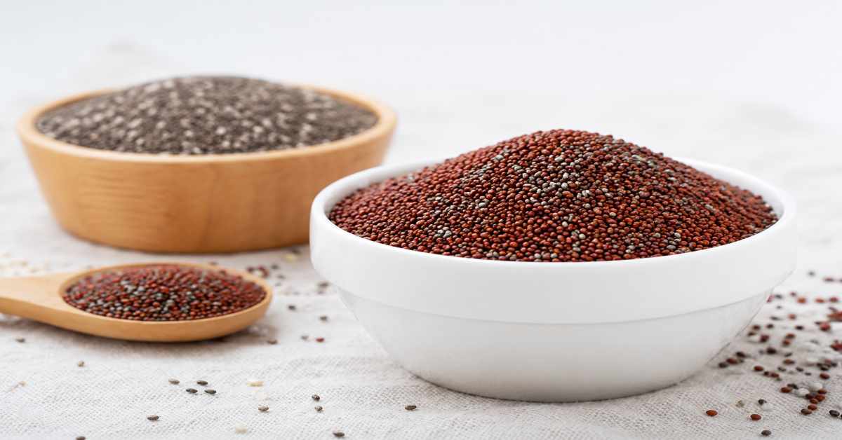 super combination of ragi and chia seeds.
