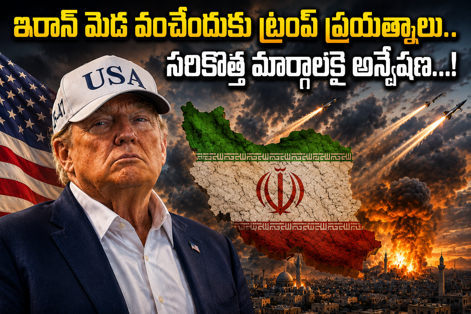 ఇరాన్ మెడ వంచేందుకు ట్రంప్ ప్రయత్నాలు.. సరికొత్త మార్గాలకై అన్వేషణ…! Trumps Efforts To Bring Iran To Heel Exploring New Avenues