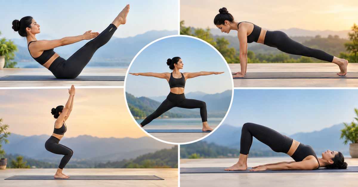 5 Yoga Asanas to Strengthen the Abdomen, Legs, and Core Muscles