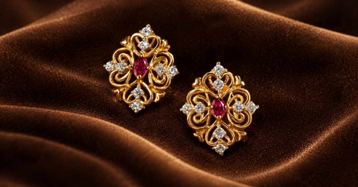 A combination of filigree and gemstones.