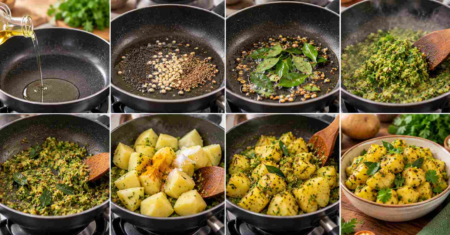 Aloo Curry Cooking Process