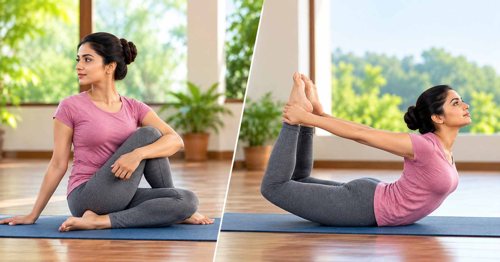 Ardha Matsyendrasana & Dhanurasana