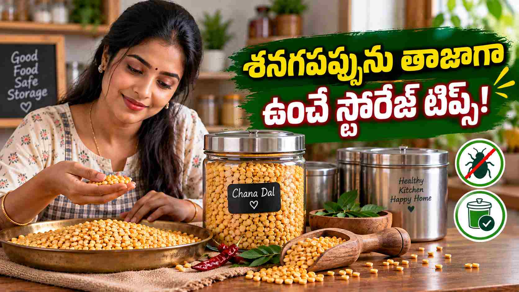 శనగపప్పుకు పదే పదే పురుగులు పడుతున్నాయా? ఈ స్టోరేజ్ టిప్స్ పాటించండి! Are Bugs Infesting Your Chana Dal Repeatedly Follow These Storage Tips