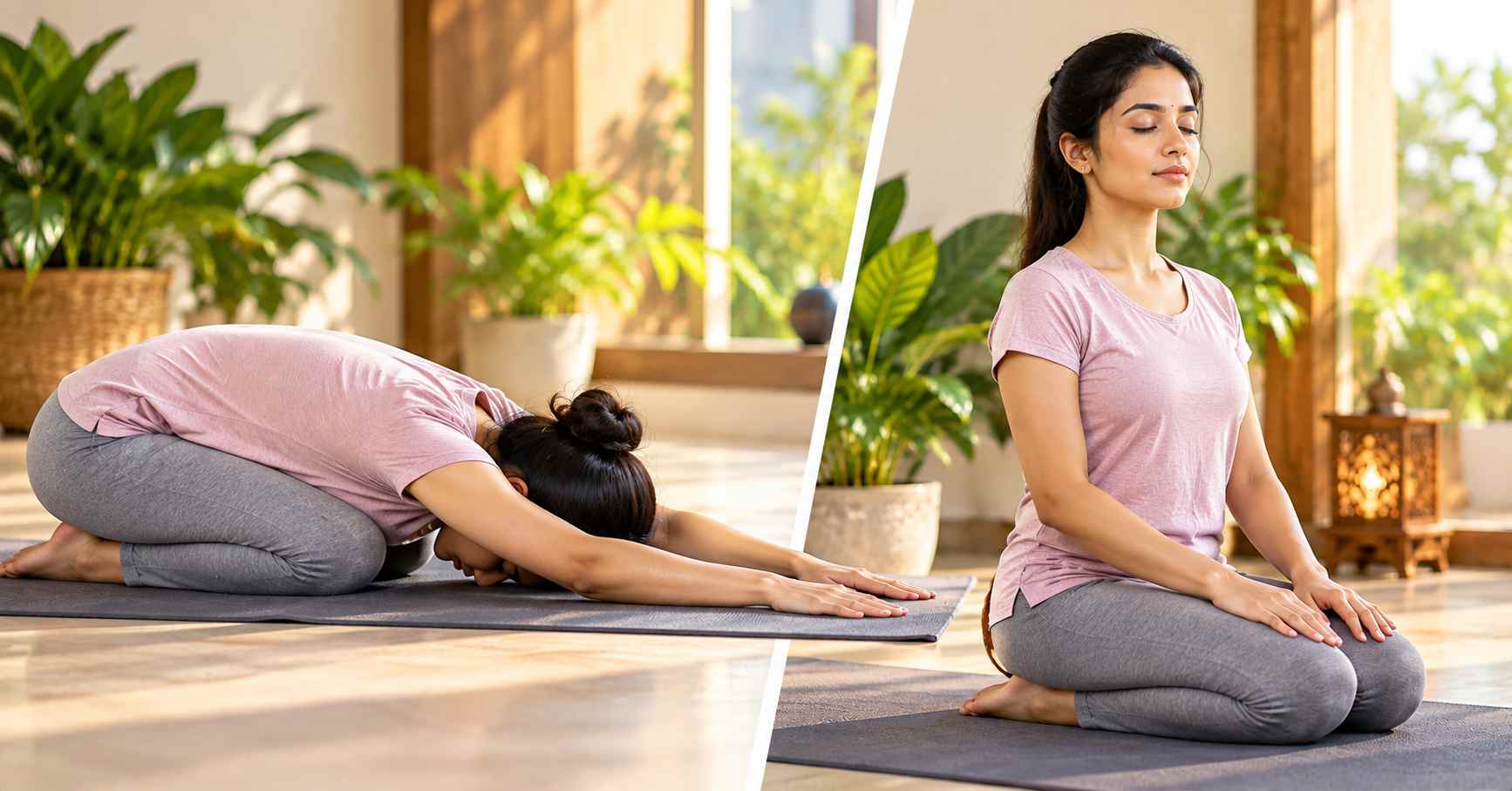 Balasana & Vajrasana