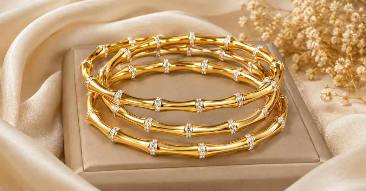 Bamboo Segmented Design Bangles