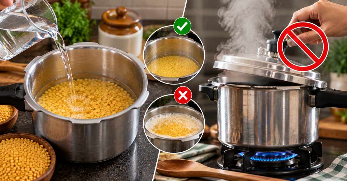 Be careful with the amount of water and the lid.