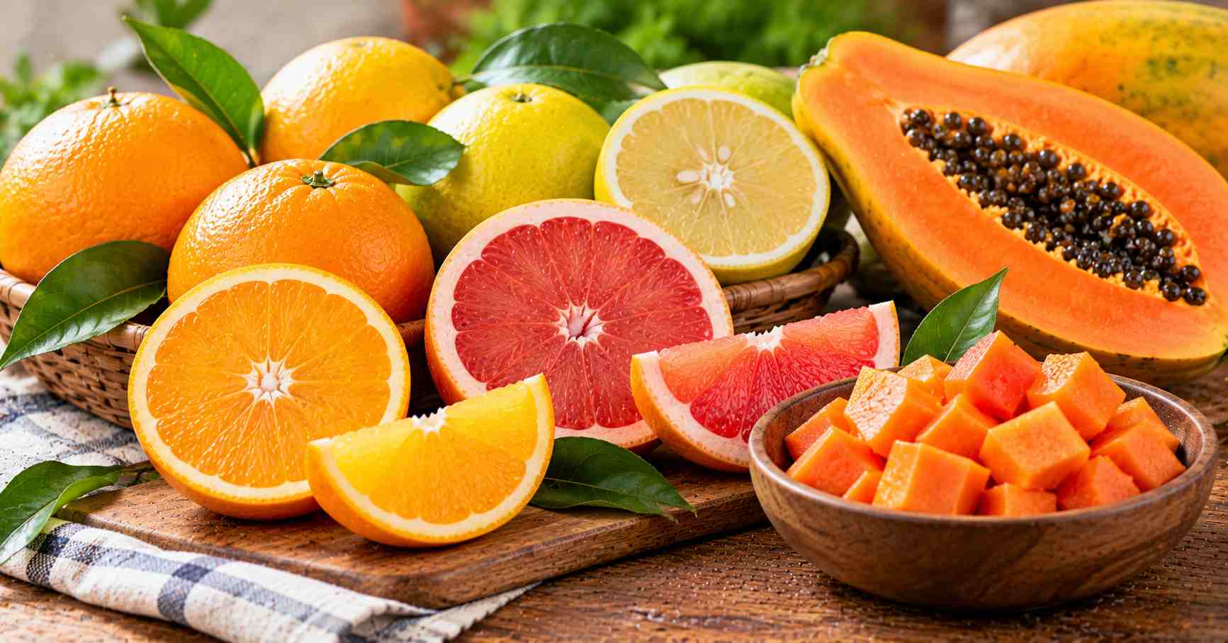 Benefits of Citrus Fruits & Papaya