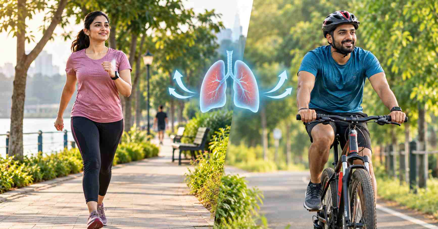Brisk Walking & Cycling