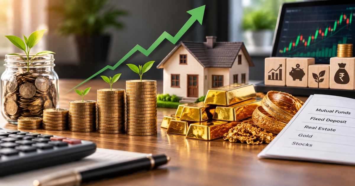 Building wealth means investing the money you have earned