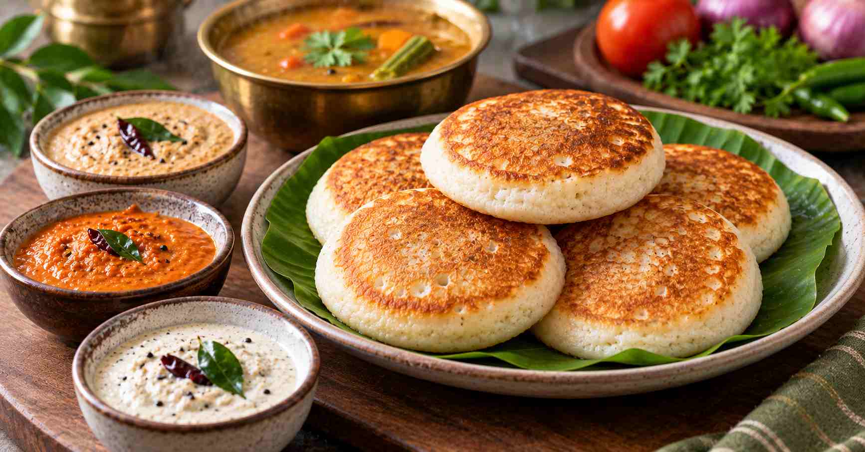Bun Dosa Serving Tips