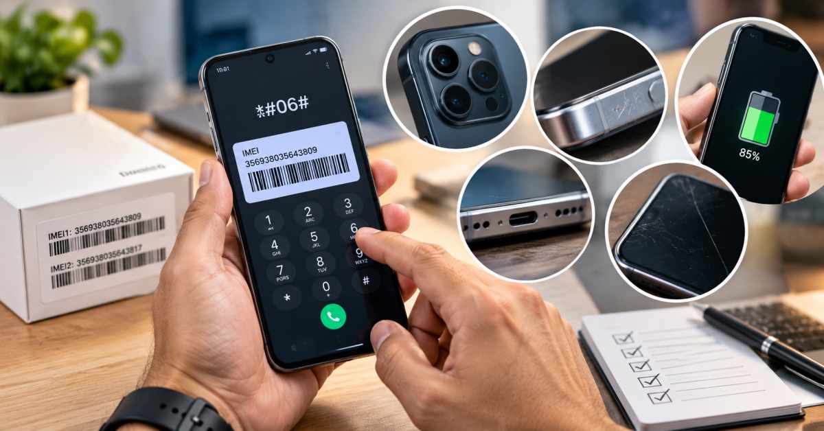Check the phone's condition—from the IMEI to the battery.