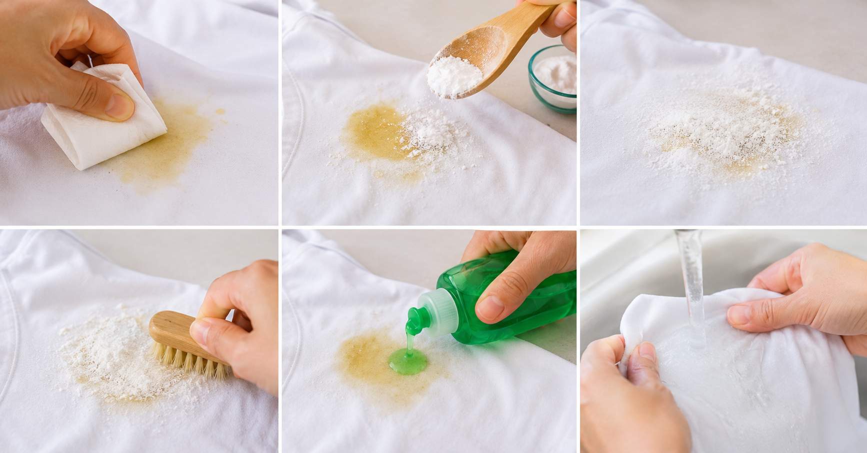 Do this as soon as a stain appears