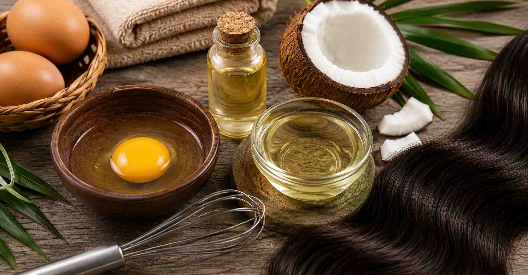 Egg & Coconut Oil Hair Care