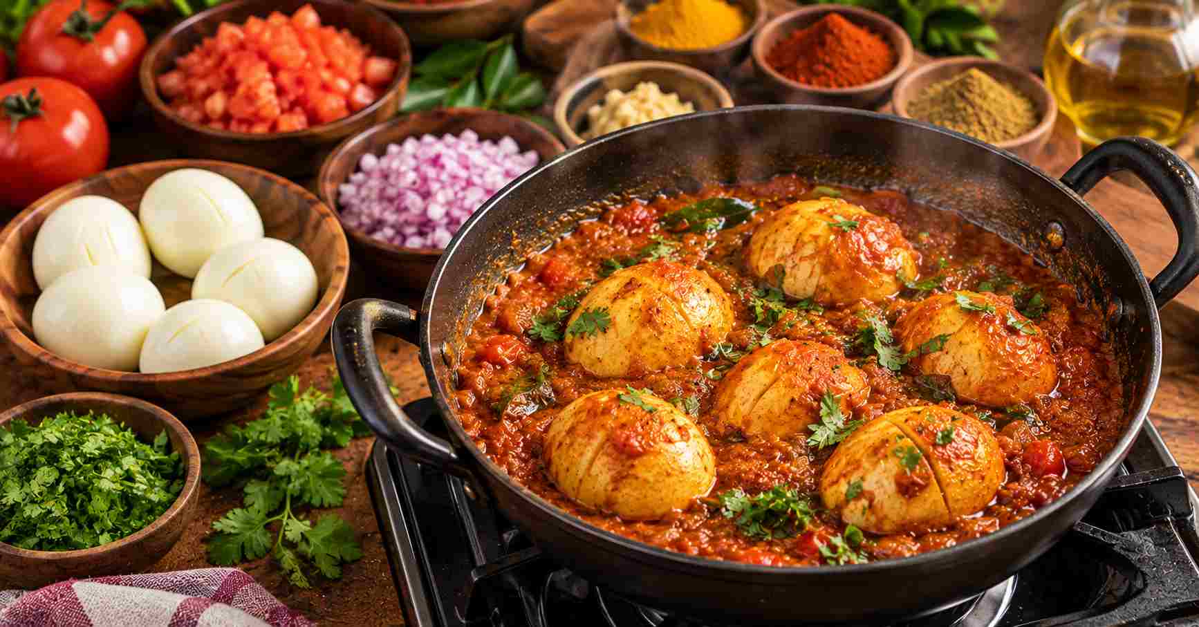 Eggs in Masala Gravy