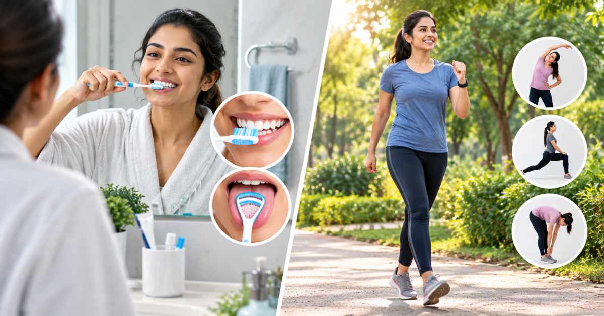 Emphasis on physical agility alongside oral hygiene.