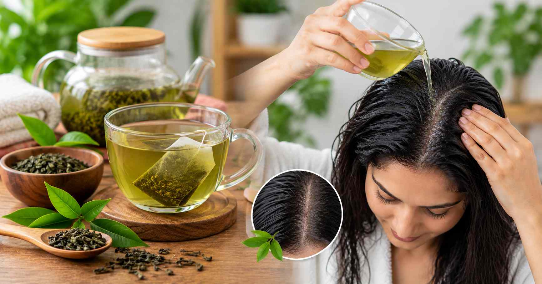 Green Tea Hair Care for Scalp Health