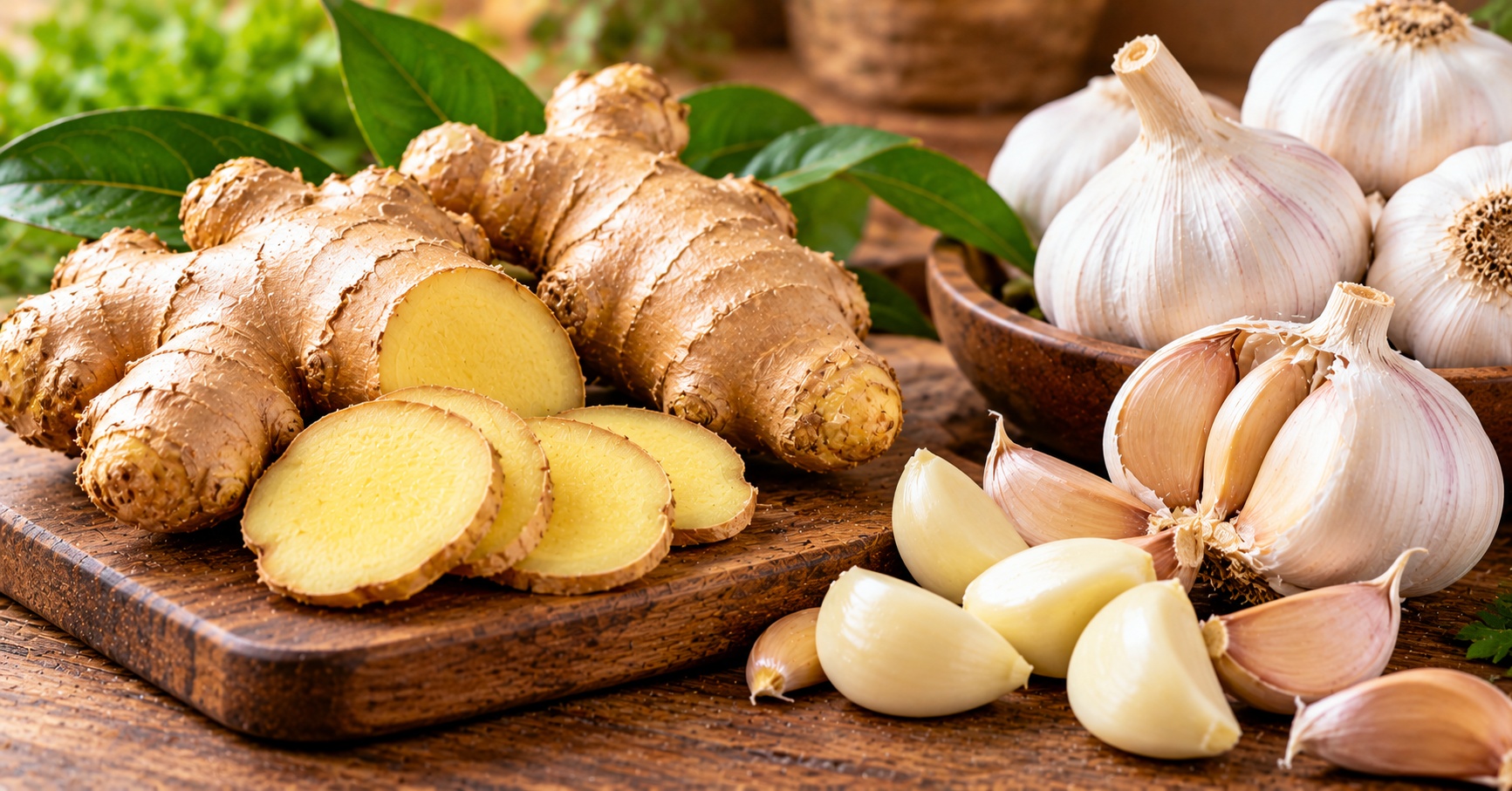Health Benefits of Ginger & Garlic