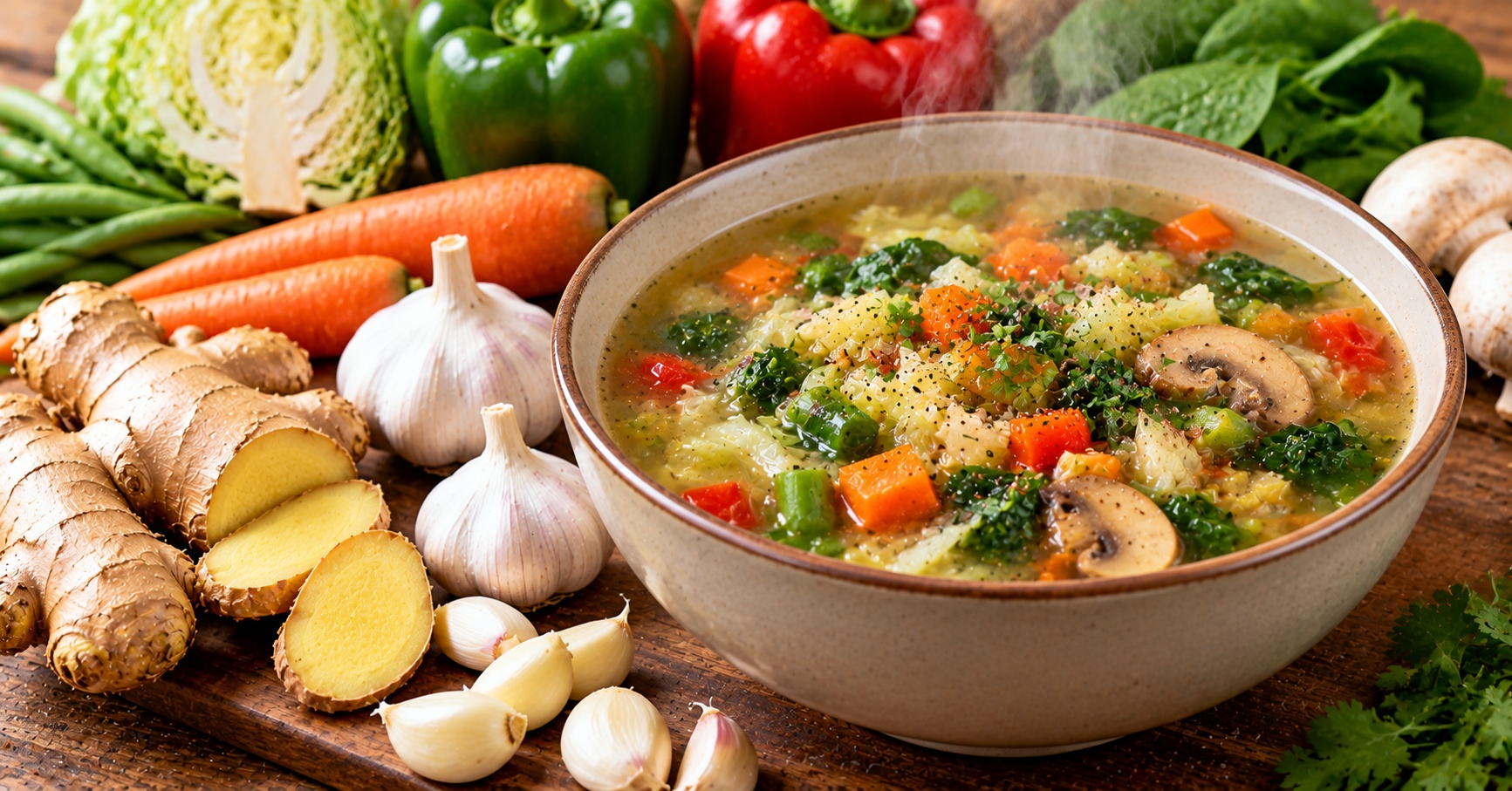 Healthy Soup for Soothing the Throat