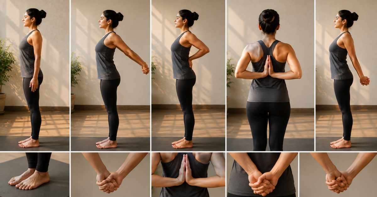 How do you perform Paschima Namaskarasana
