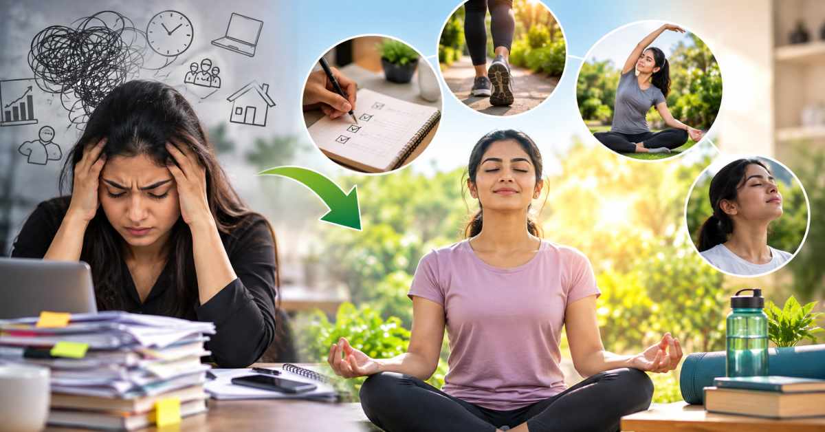 Identify problems and reduce stress through physical activity