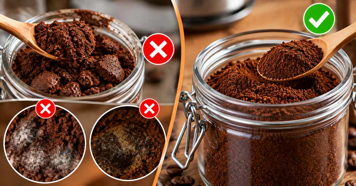 If lumps form, one should watch for changes in odor and color.