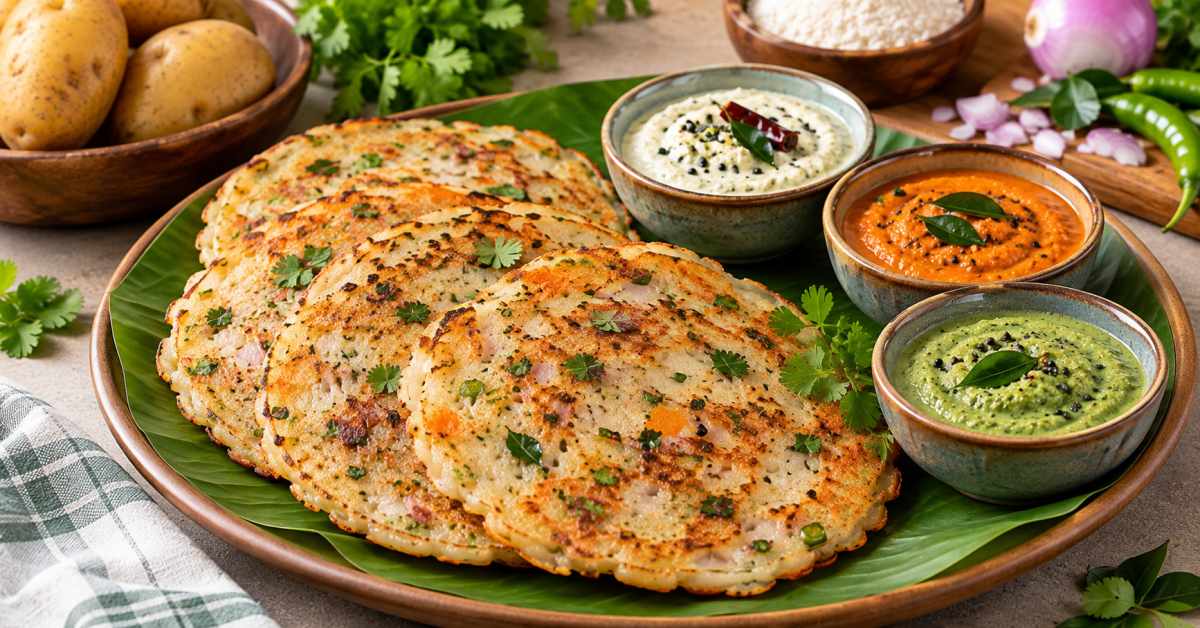 It tastes even better when served with chutney.