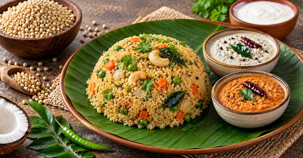 Jowar Upma with Coconut Chutney – A Delicious Breakfast