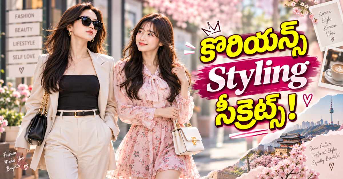 ఎలిగెంట్ లుక్ కోసం.. కొరియన్ లేడీస్ ఫాలో అయ్యే 4 స్టైలింగ్ సీక్రెట్స్ ఇవే! Here Are 4 Styling Secrets Korean Women Follow For An Elegant Look