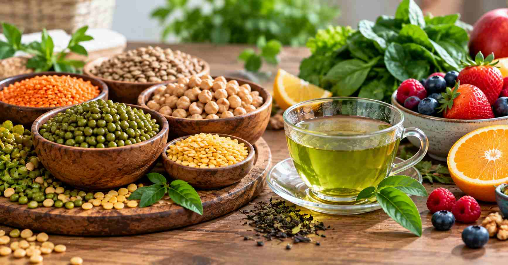 Legumes & Green Tea