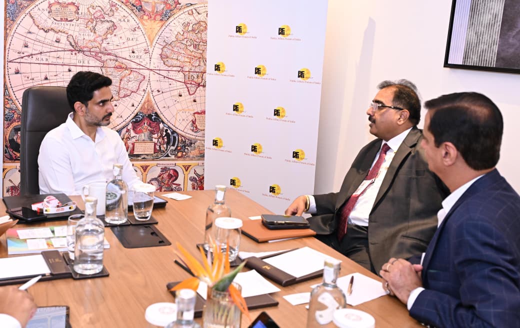 Minister Lokesh Meets Sap Vice President Lovneesh Chanana