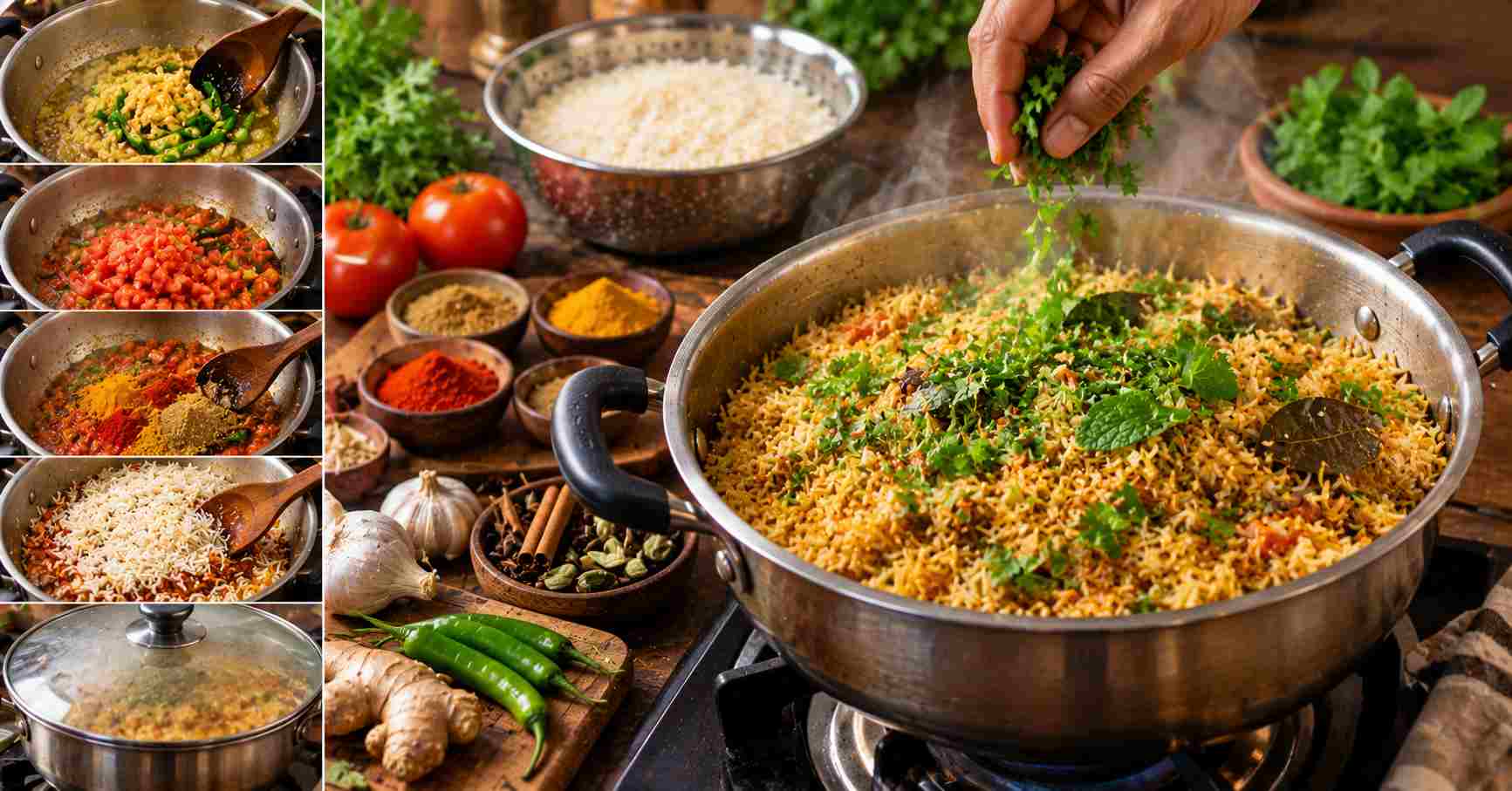 Masala Mix & Dum Cooking