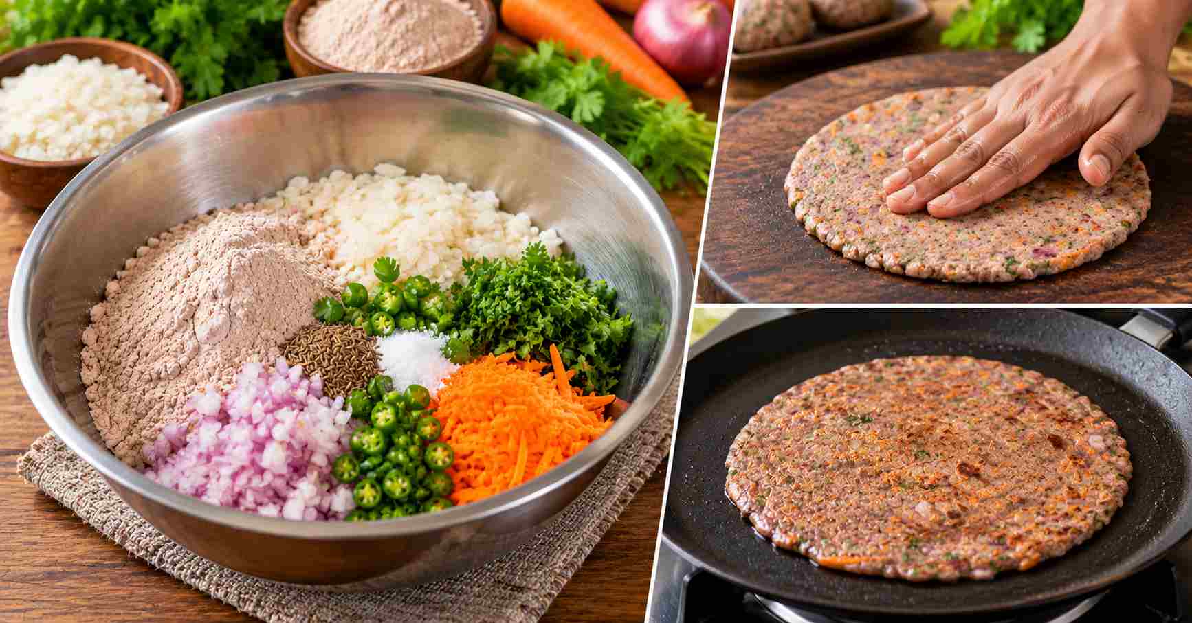 Mixing and Shaping the Roti