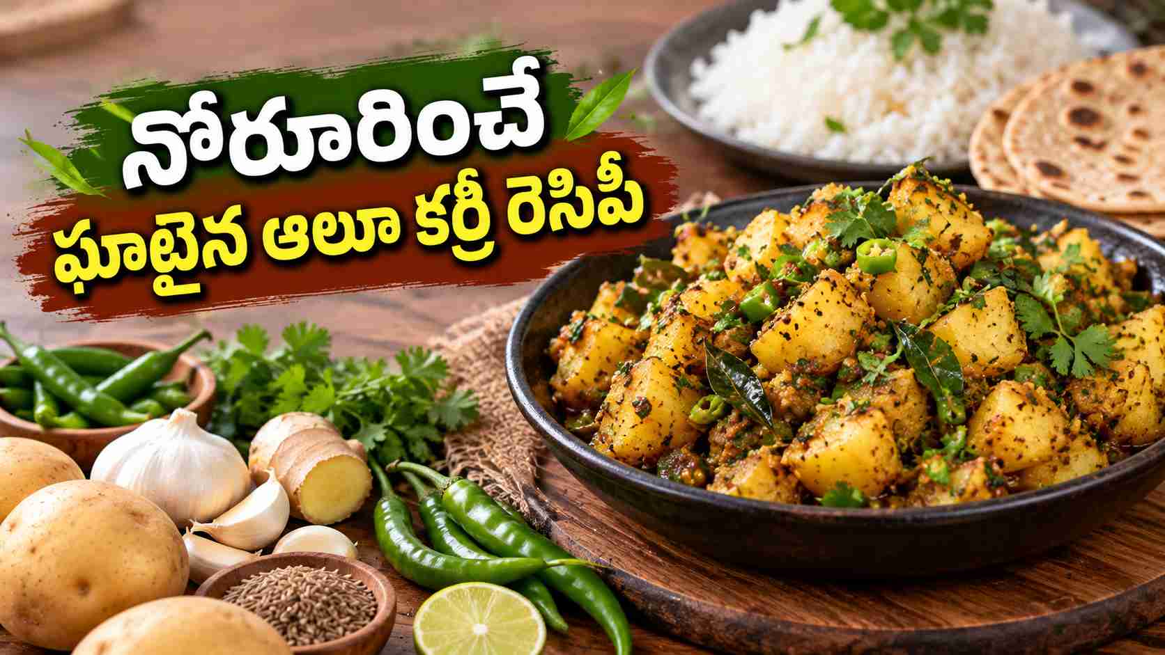 పచ్చిమిర్చి ఘాటుతో నోరూరించే ఆలూ కర్రీ.. సరికొత్త రుచితో అదిరిపోతుంది! Mouthwatering Aloo Curry With The Spicy Kick Of Green Chillies A Delicious New Taste