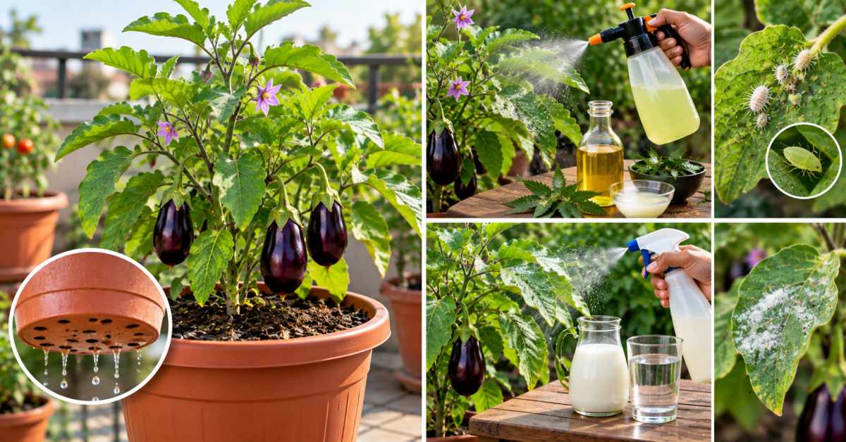 Water management along with natural herbal decoctions.