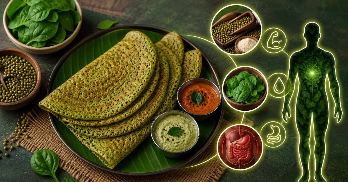 Nutrients in Spinach Pesarattu