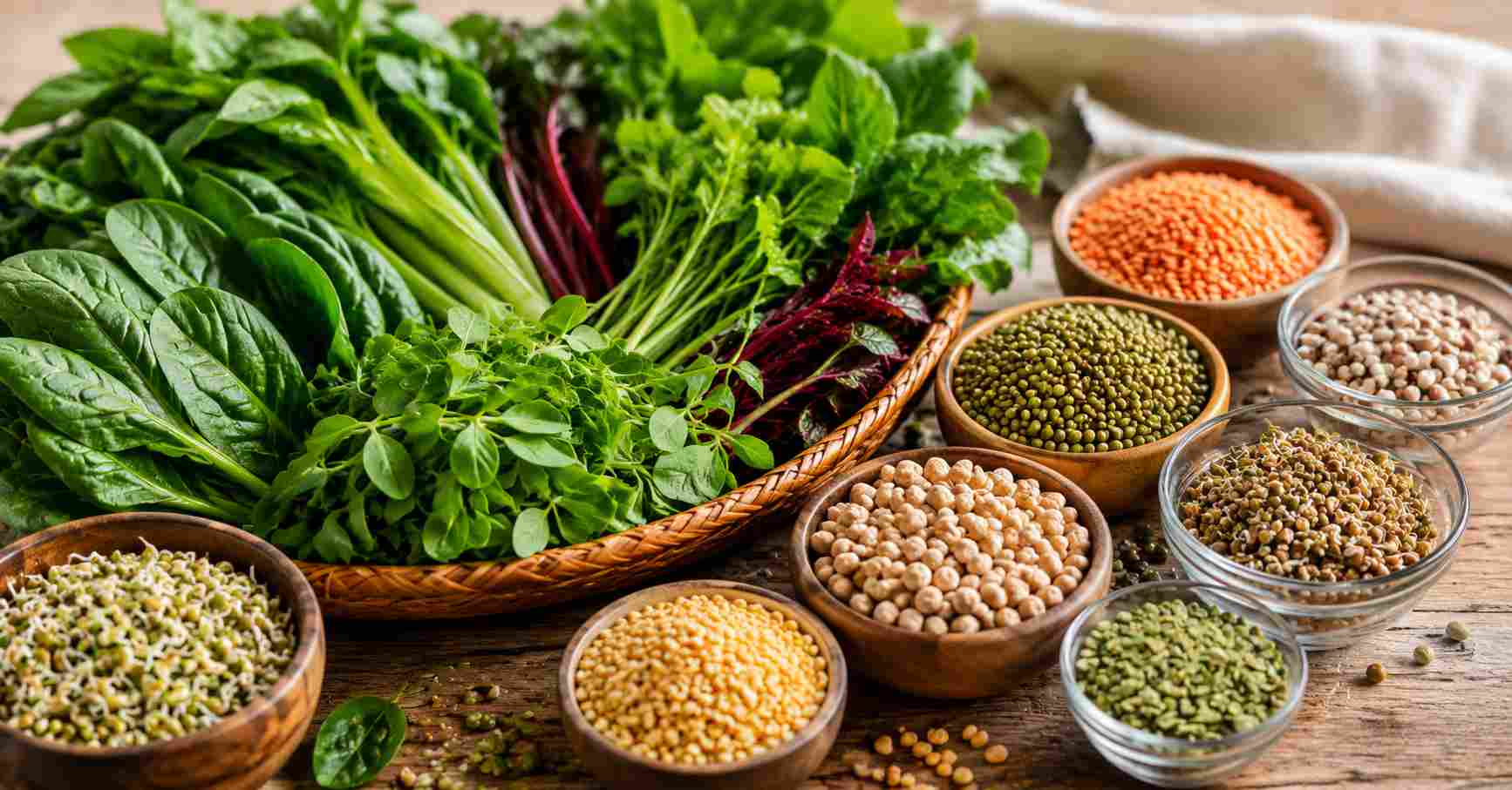 Nutrition from Leafy Greens and Pulses