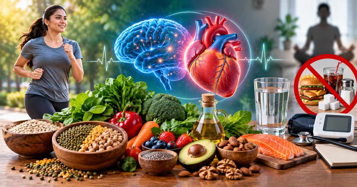 Precautions to follow alongside diet for heart and brain health
