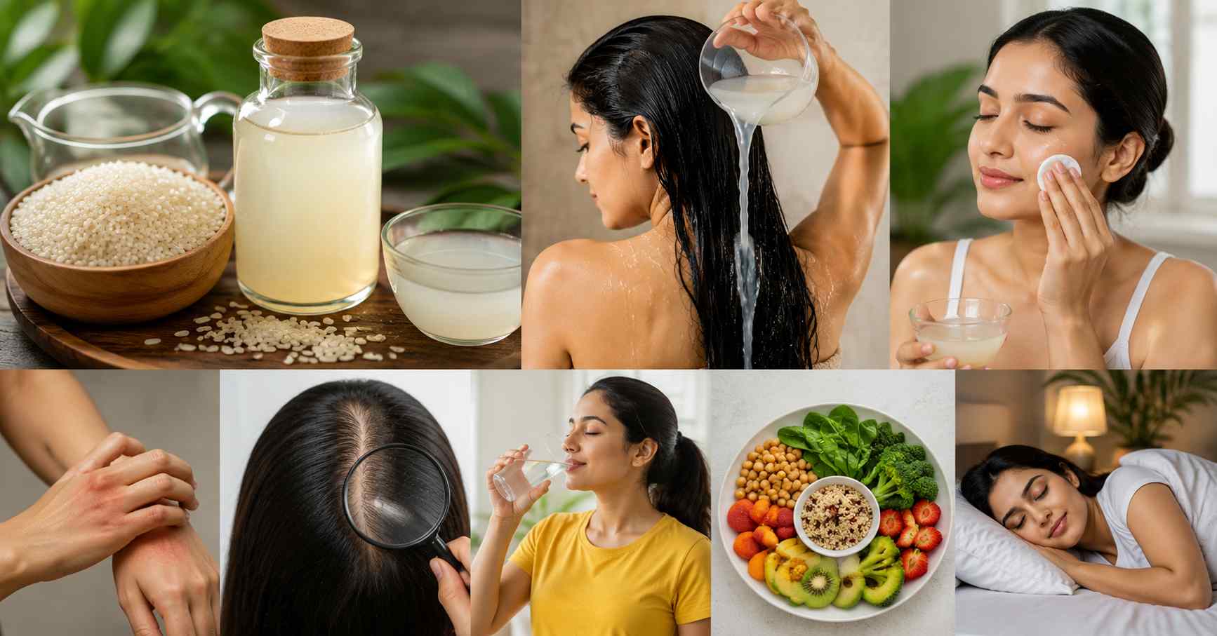 Precautions when using rice water
