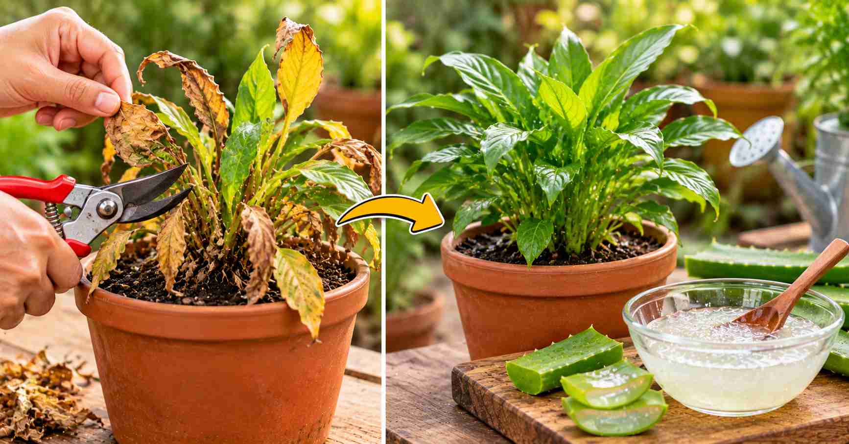 Remove Dried Leaves
