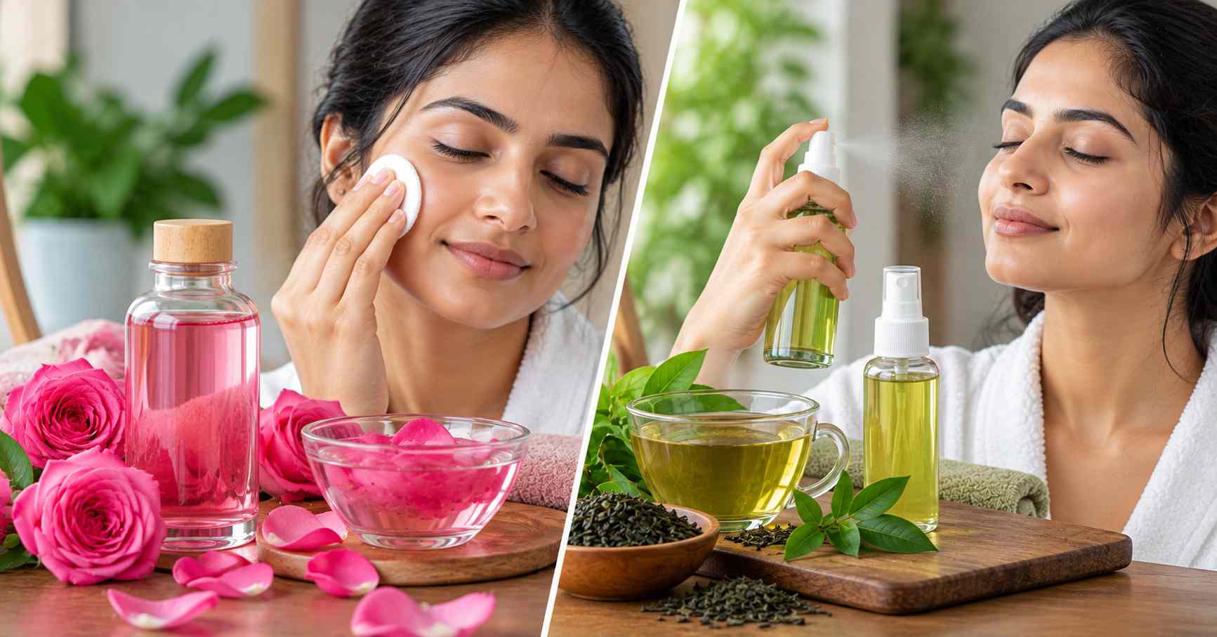 Rose Water and Green Tea