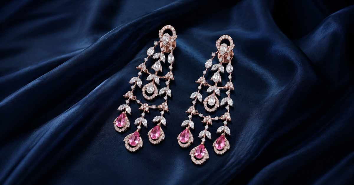 Rose gold with dazzling diamonds