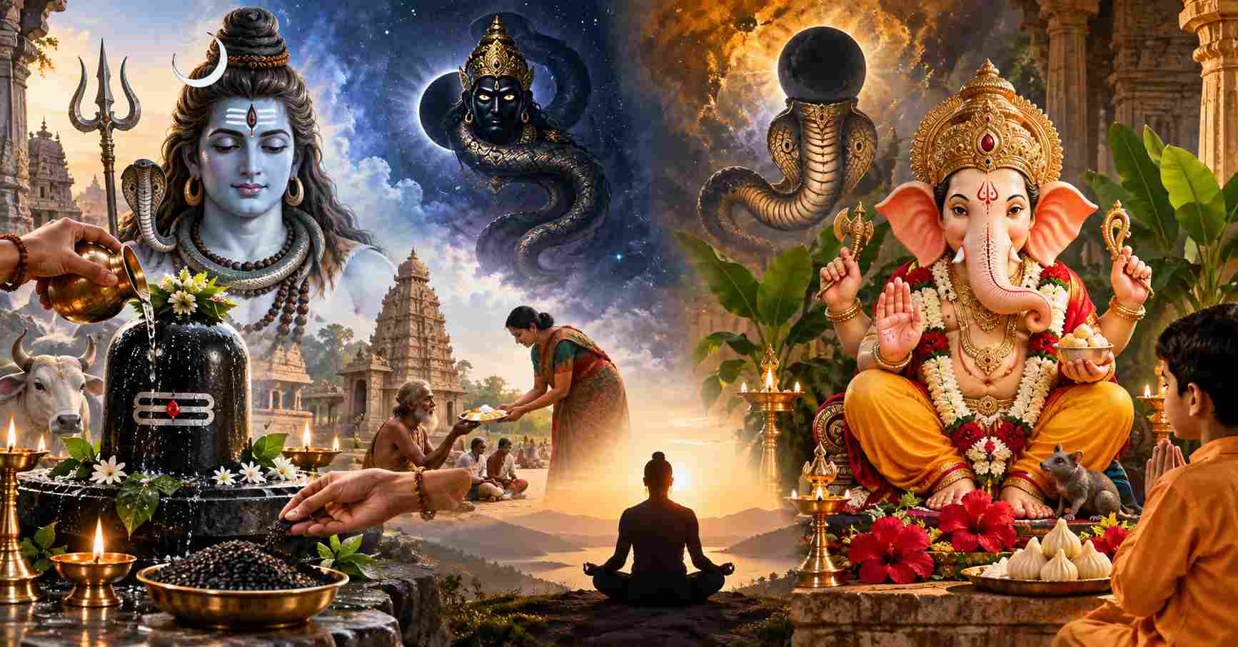 Shiva & Ganesha
