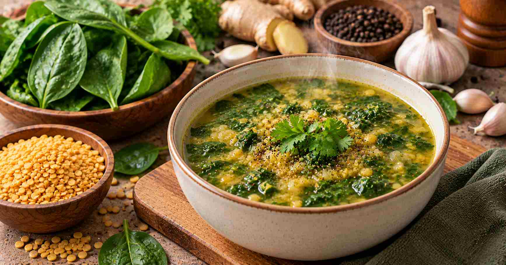 Spinach Lentil Soup