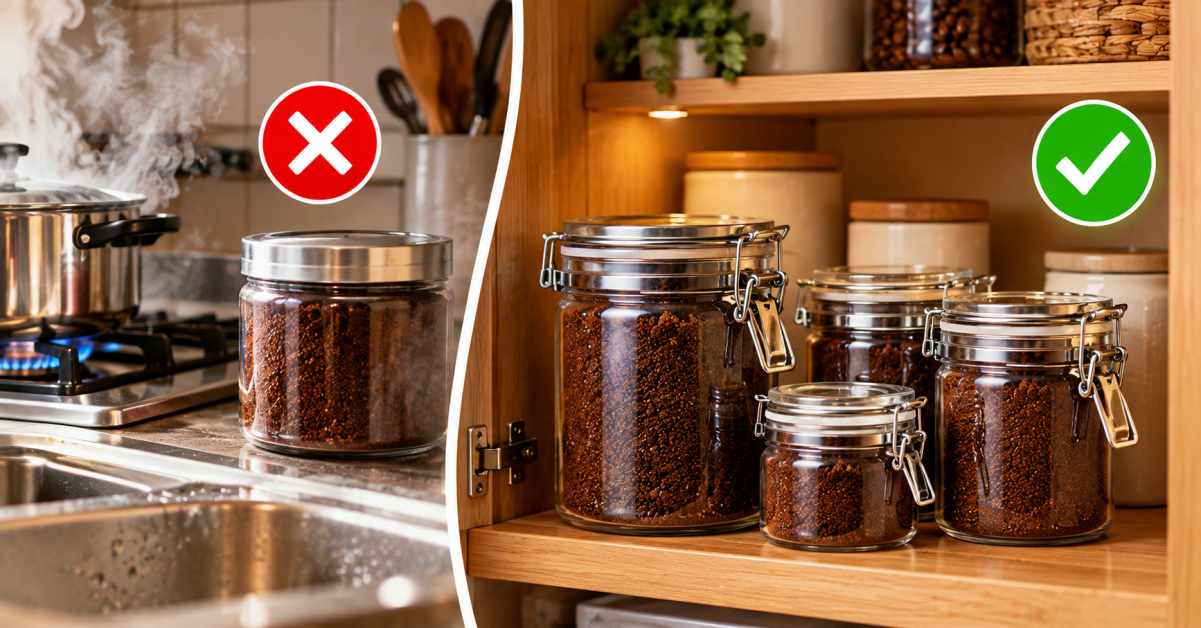 Store in small quantities, away from heat and steam.