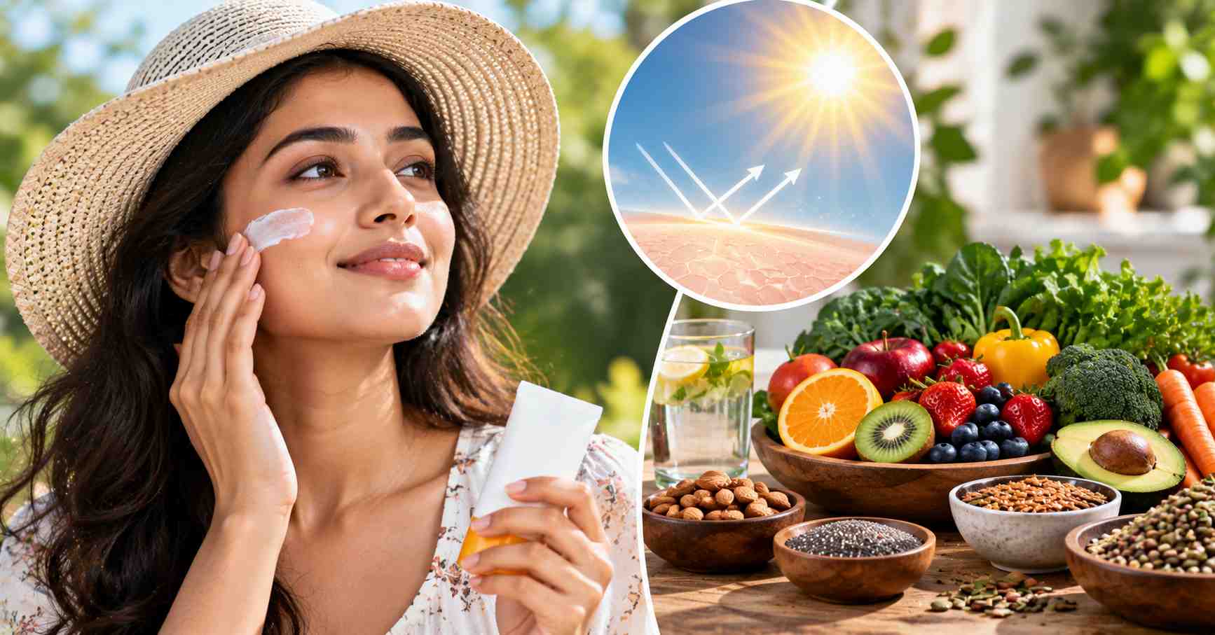 Sunscreen & Healthy Diet