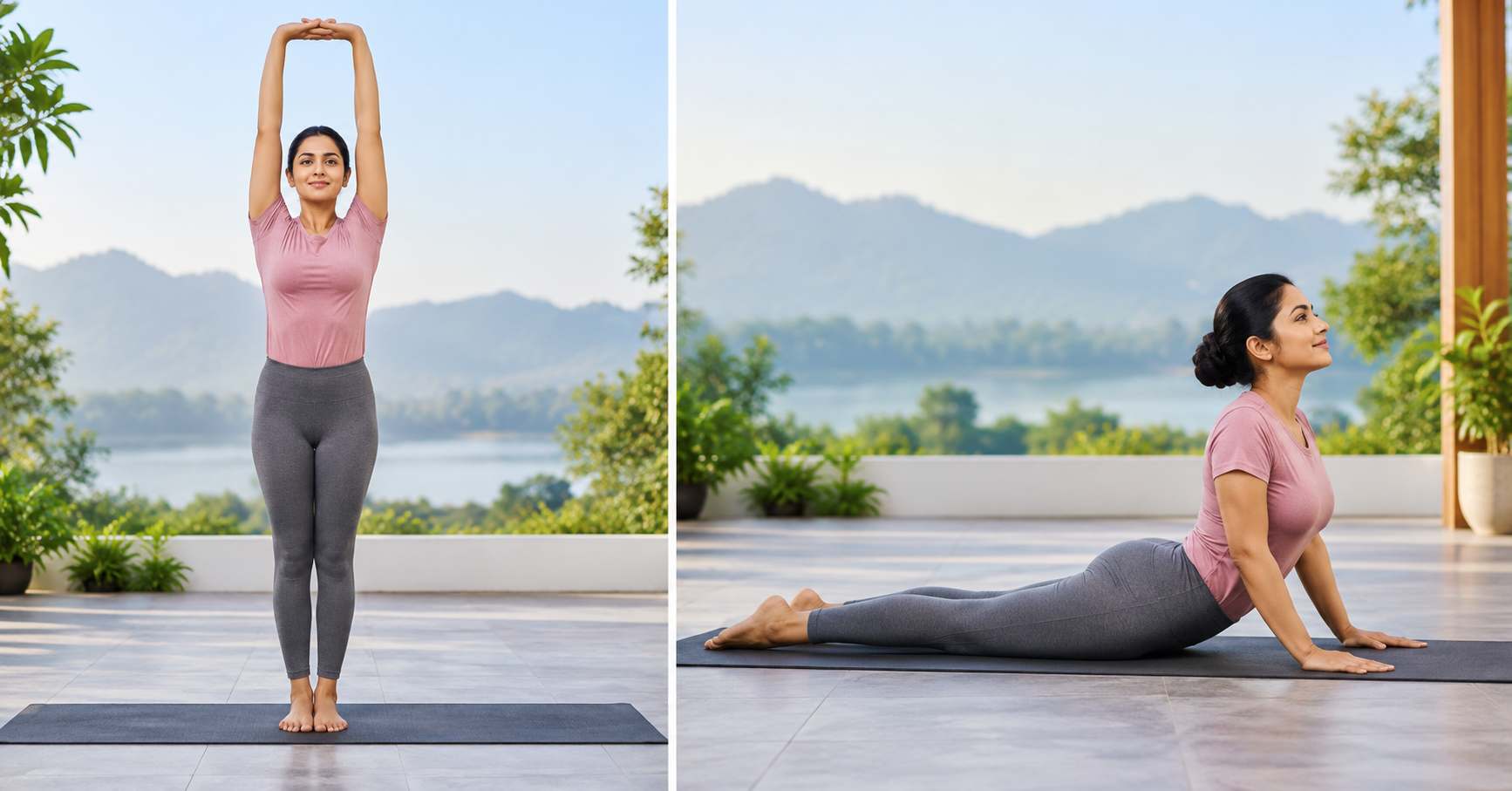 Tadasana & Bhujangasana