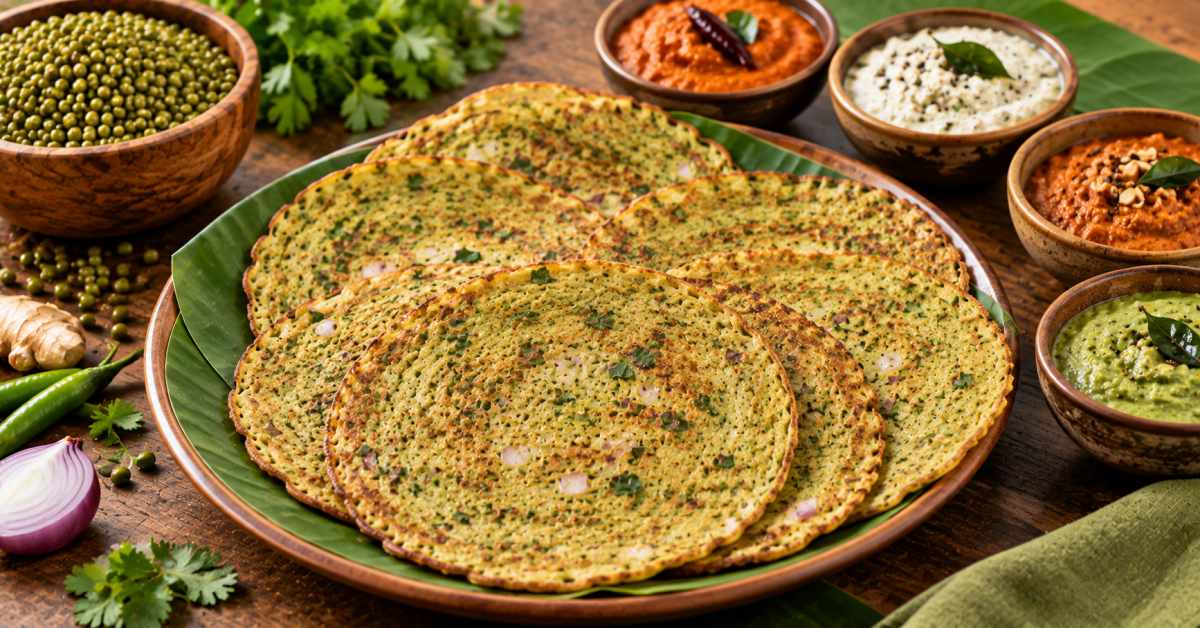 Taste and nutrition—both in a mini Pesarattu!