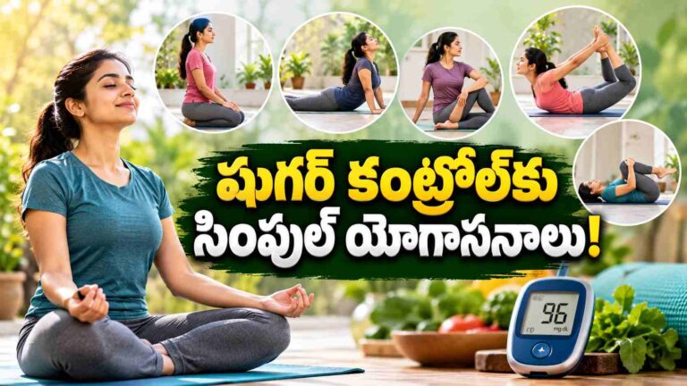 షుగర్ కంట్రోల్‌కు ఈ యోగాసనాలు.. రోజూ చేయడం కూడా చాలా ఈజీ!