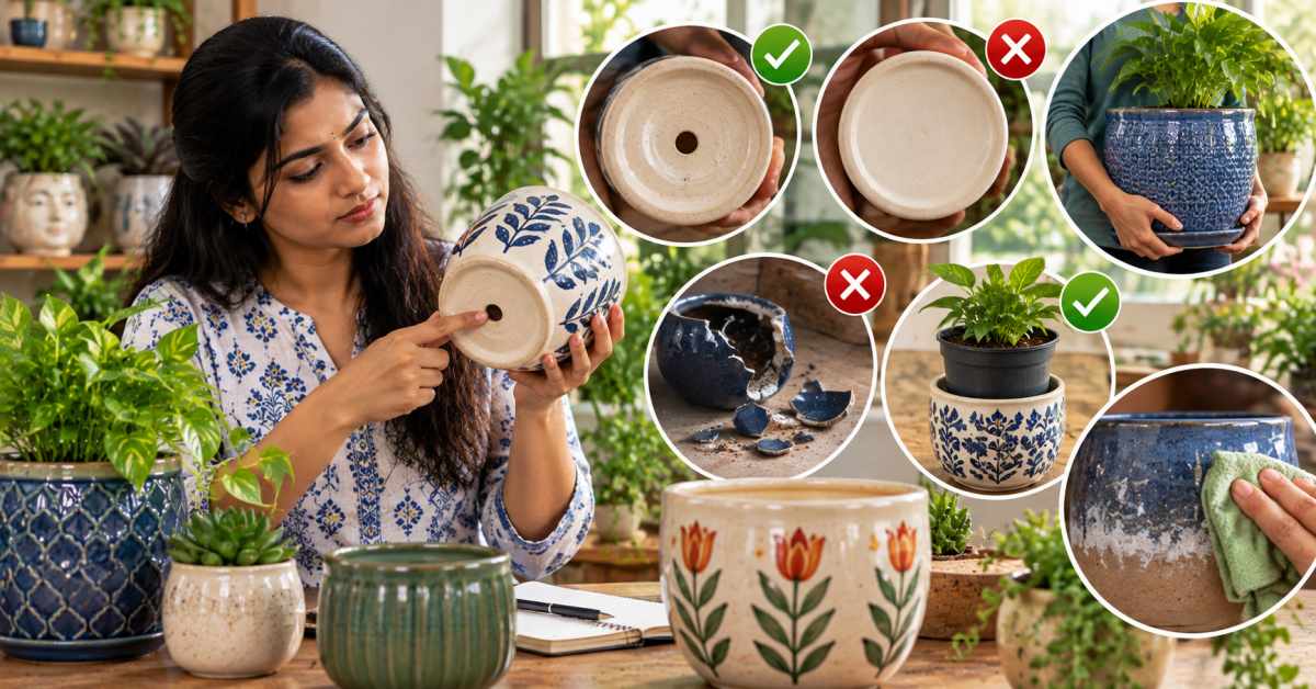 These precautions are essential when choosing ceramic pots.