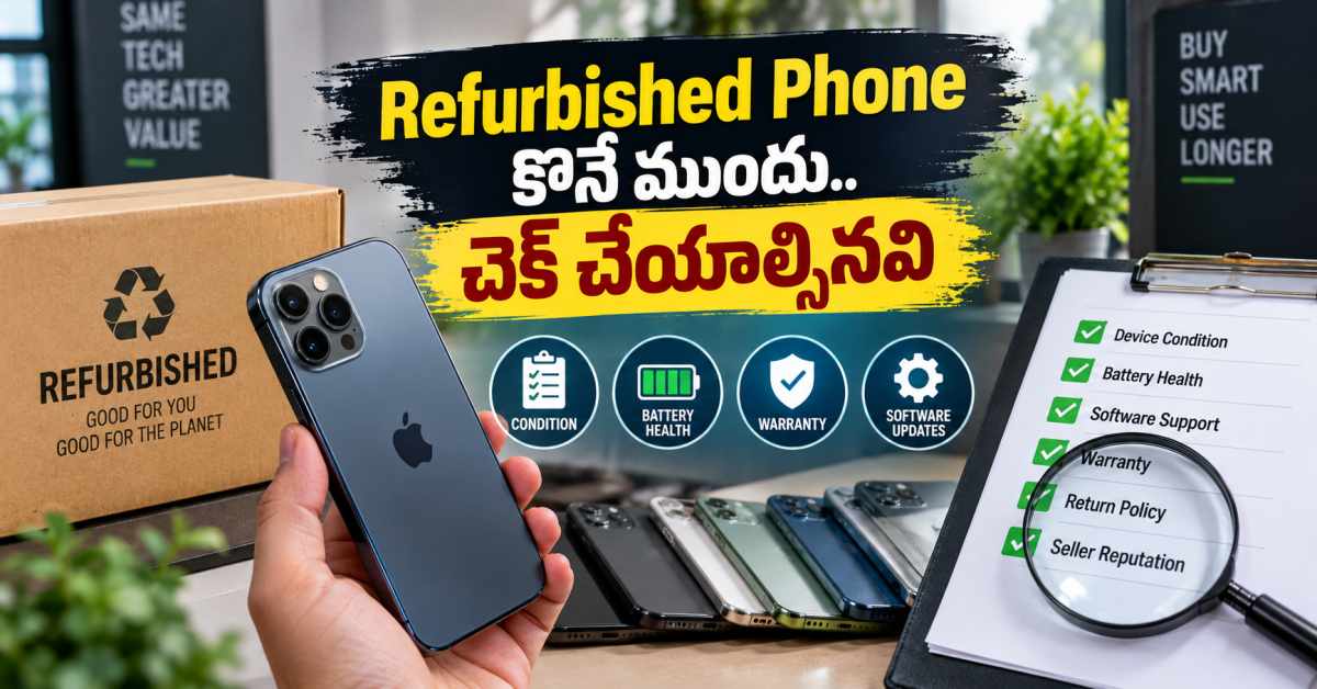 ఇవి చెక్ చెయ్యకుండా… Refurbished Phone కొంటె మోసపోయినట్టే! If You Buy A Refurbished Phone Without Checking These Things Youll End Up Getting Cheated